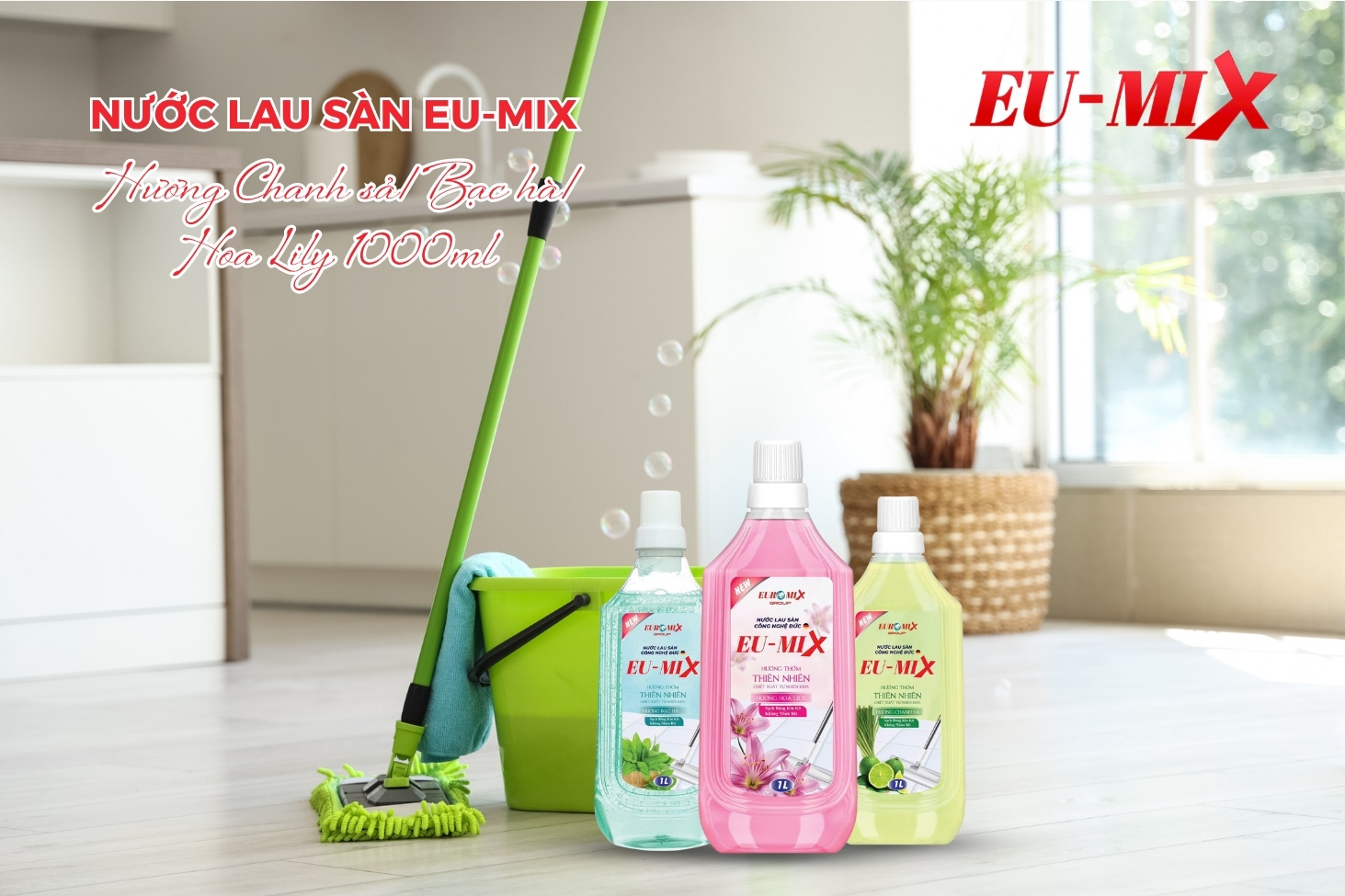 Mẹo Dùng Nước Lau Sàn Diệt Khuẩn 99% Giúp Thơm Lâu Hơn Gấp 3 Lần